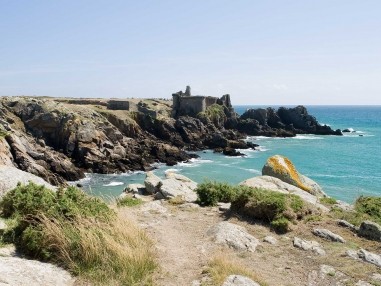 Just Opposite The Campsite The Ile D Yeu Stands Proudly