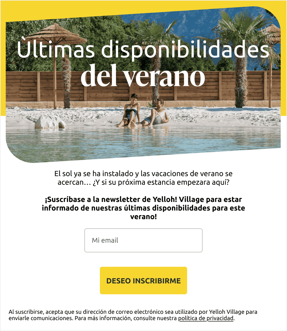 Ùltimas disponibilidades del verano
